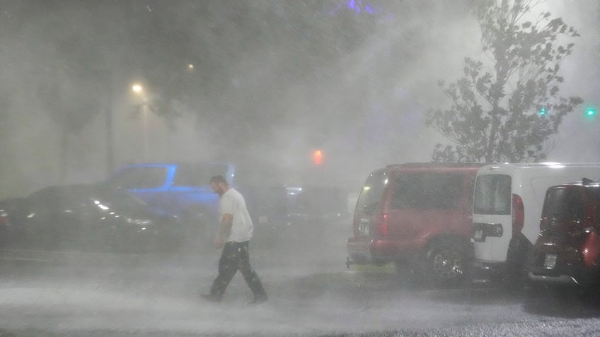 Hurricane Milton rain in Tampa