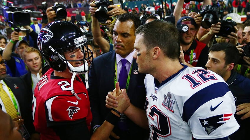 Matt Ryan and Tom Brady