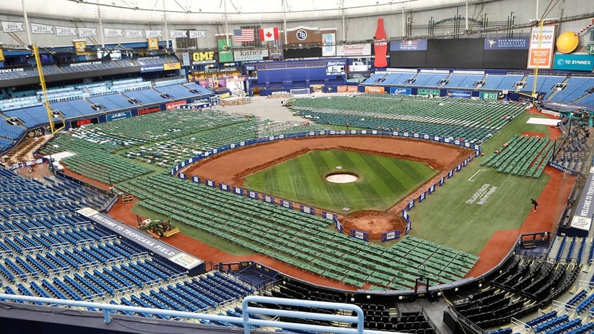 Tropicana Field staging site