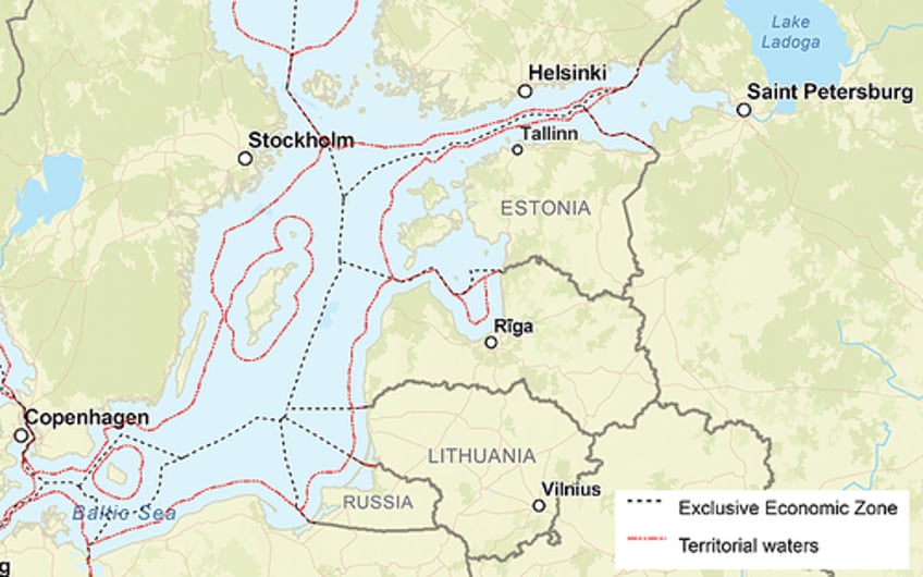 hybrid pressure russian proposal to change baltic sea border briefly appears online