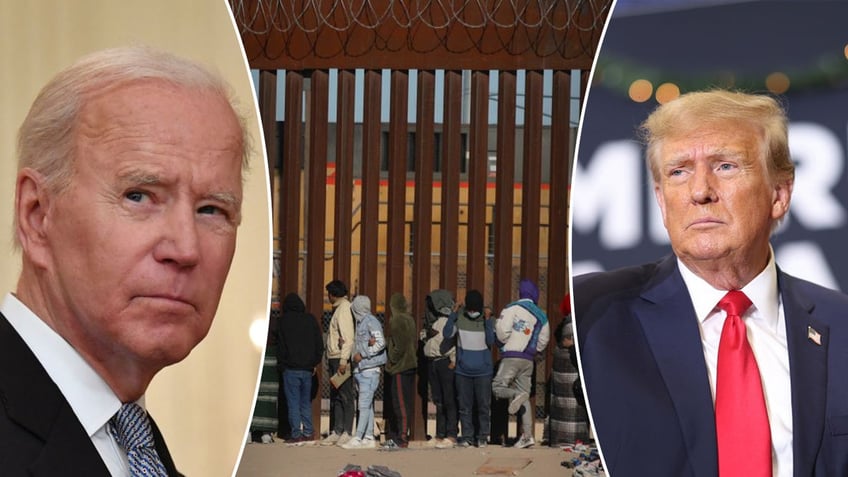 Biden Trump border wall