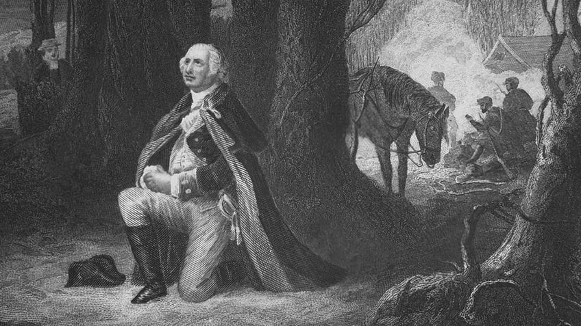 Washington in prayer