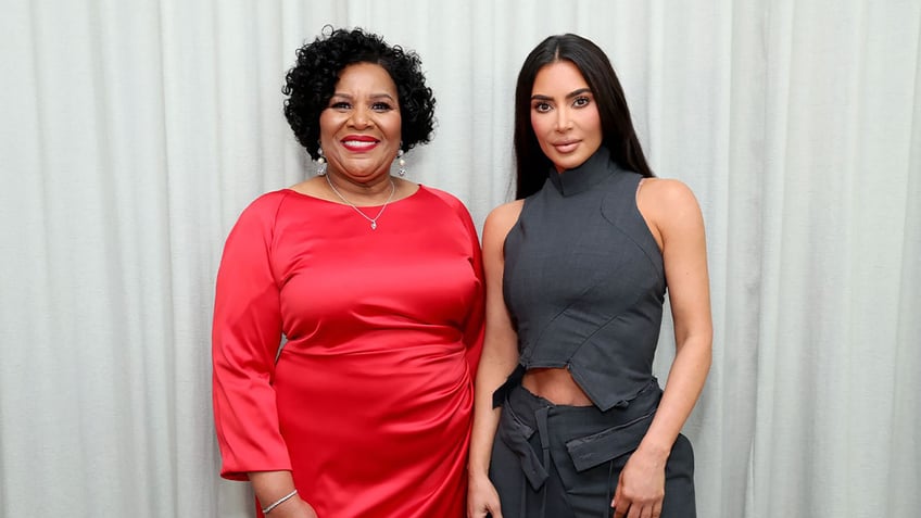 Alice Johnson with Kim Kardashian