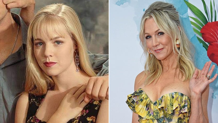 Jennie Garth then and now split