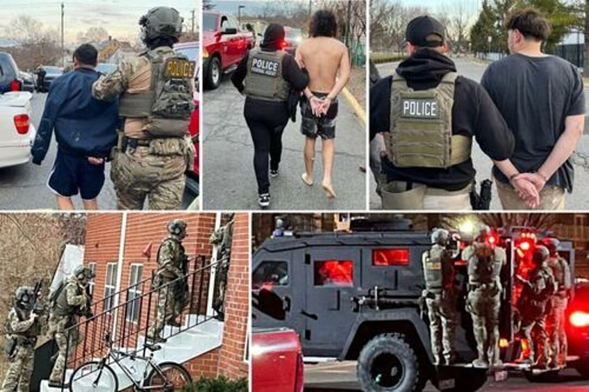 ice arrests 214 criminal illegal immigrants in virginia