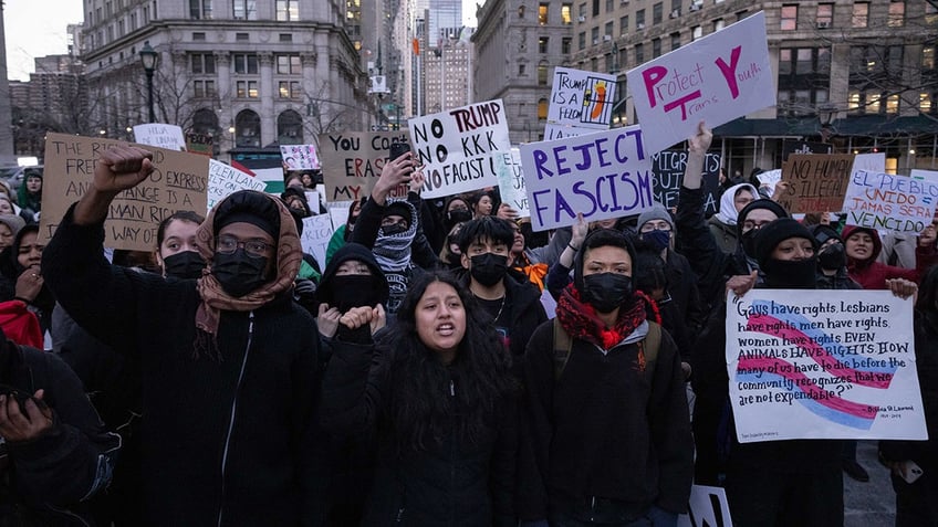 NYC protest against Trump immigration policy