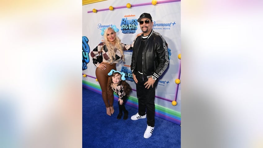 Ice-T with Coco Austin and daughter Chanel on the red carpet