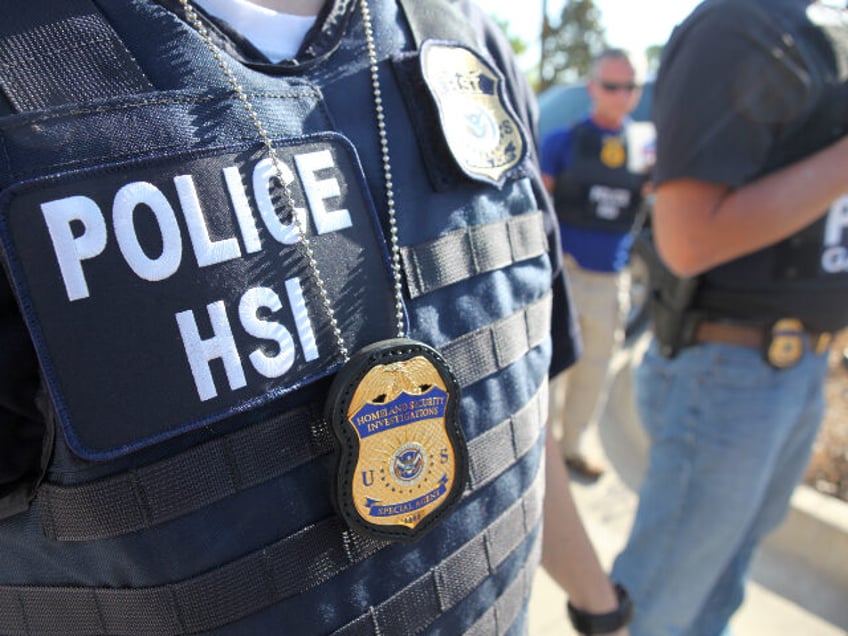 ICE HSI special agents carry out a workplace enforcement operation in Spring, Texas. (U.S.