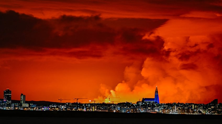 iceland rocked by fourth volcano eruption in recent months spewing fountains of lava