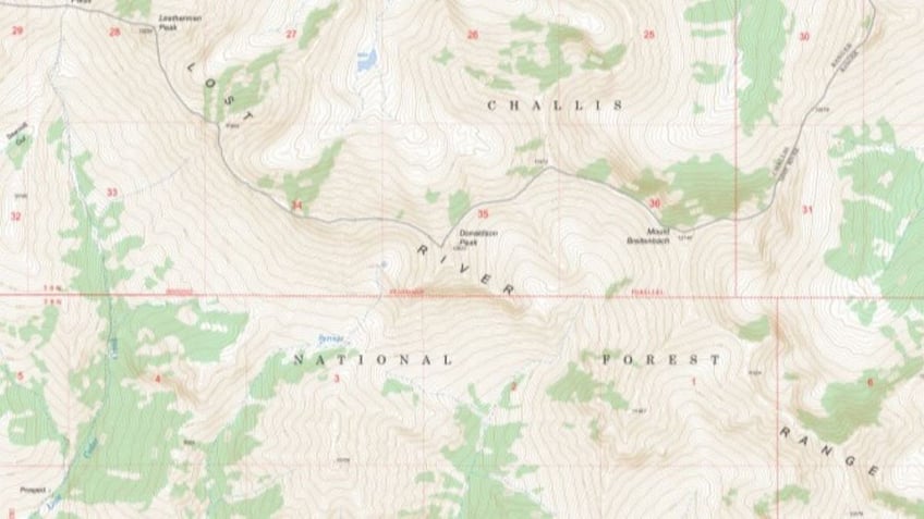 Map of avalanche area