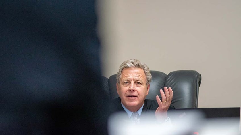 Judge John Judge listens to oral arguments from Bryan Kohberger’s attorney, Jay Logsdon