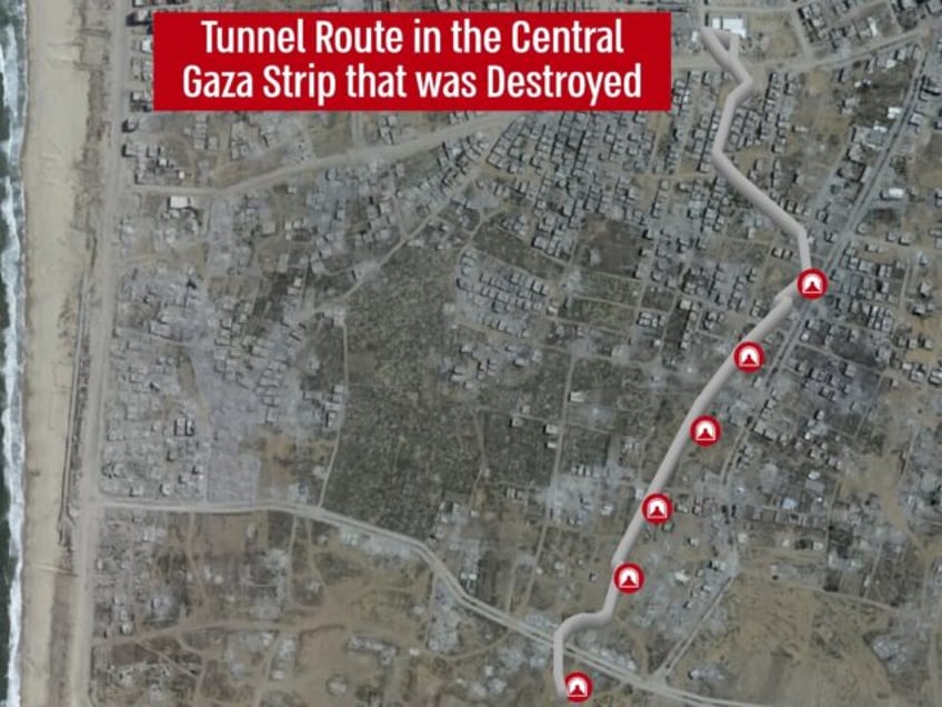 Gaza tunnel map (IDF)