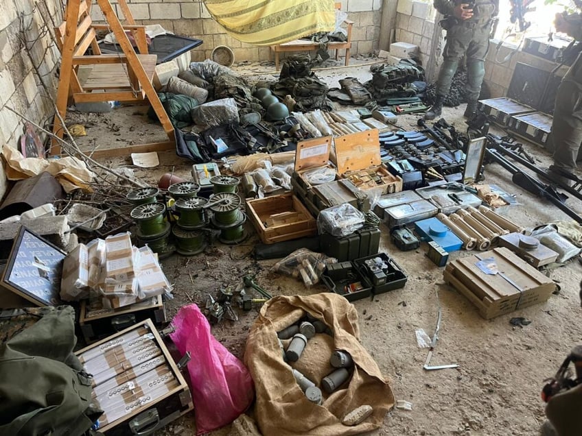 idf finds massive weapons caches in villages near border