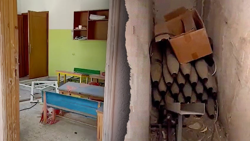 idf finds stash of mortar shells next to kindergarten classroom in gaza