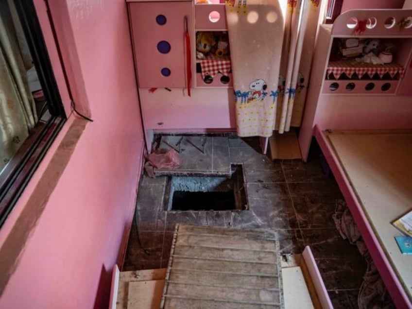 A Hamas tunnel was discovered by the IDF in the room of a Palestinian child in the town of