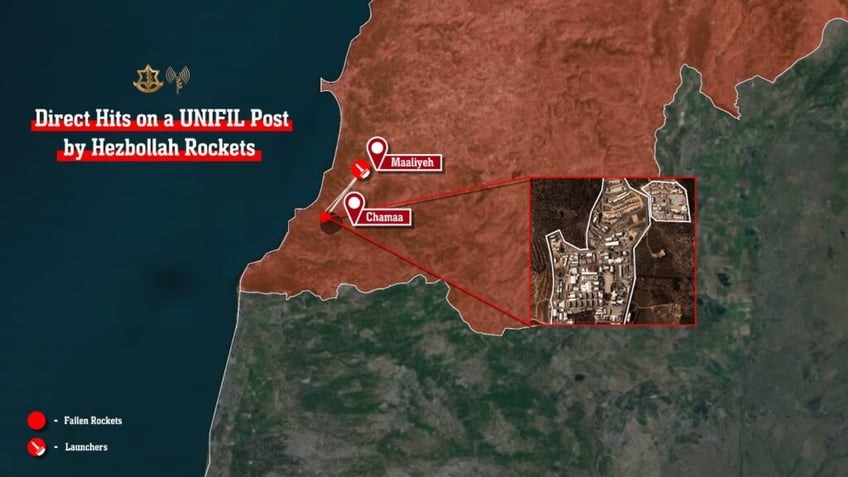 idf hezbollah rockets hit united nations posts twice in one day