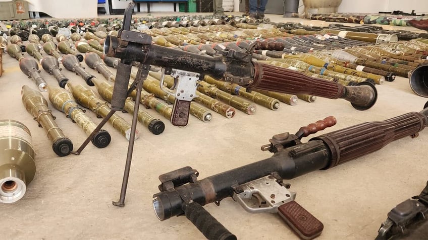 idf seized weapons cache supplies from hamas during terror groups attack on israel