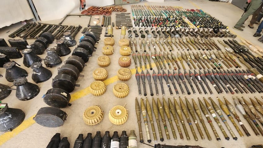 idf seized weapons cache supplies from hamas during terror groups attack on israel