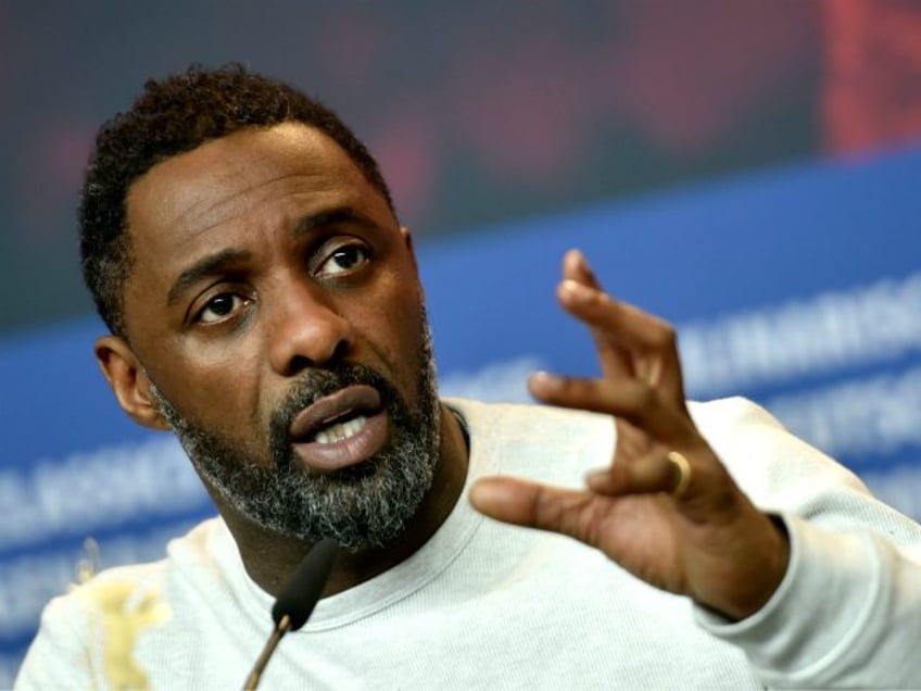 British actor, director and executive producer Idris Elba speaks during a press conference