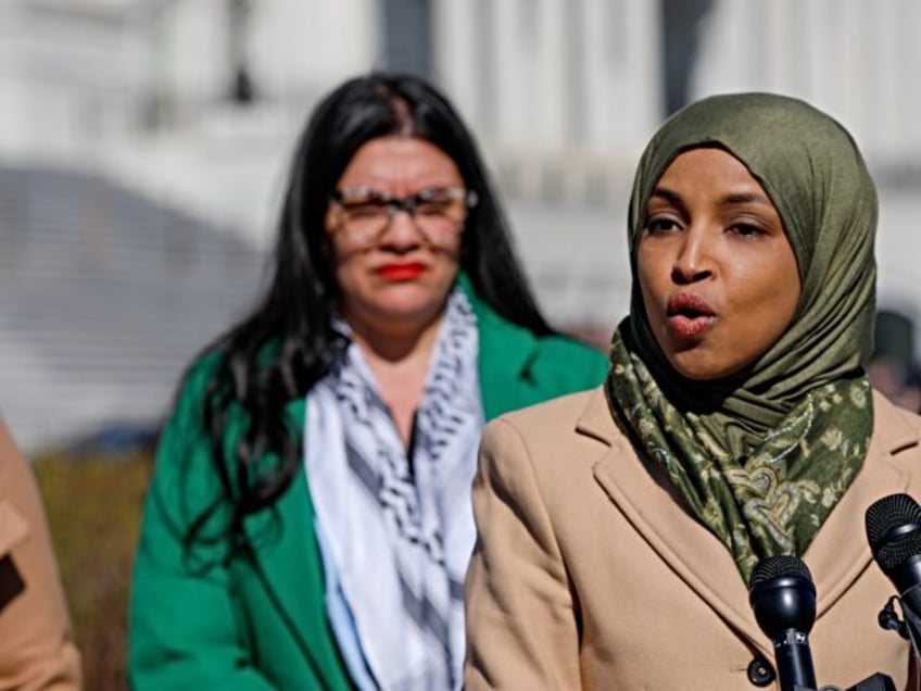 WASHINGTON DC, UNITED STATES - FEBRUARY 29: United States Representative Ilhan Omar hold a