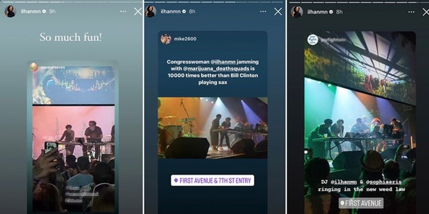 ilhan omar joins band marijuana deathsquads on stage to celebrate minnesota legalizing cannabis