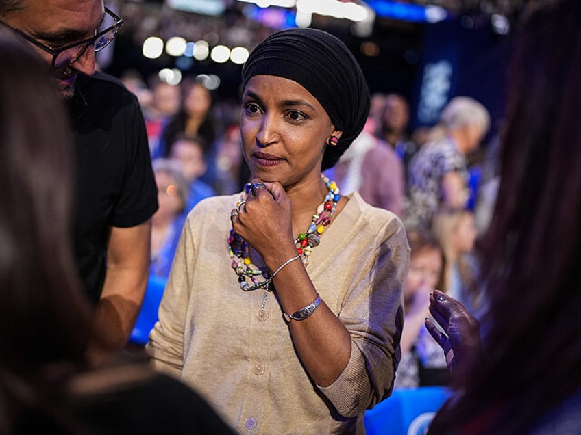 CHICAGO, ILLINOIS - AUGUST 19: Rep. Ilhan Omar (D-MI) attends the first day of the Democra