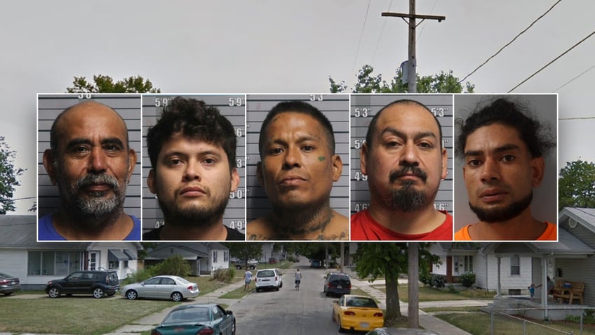 The four illegal immigrants arrested in Butler, Ohio, on June 24