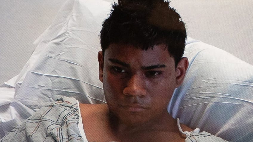 Bernardo Castro Mata in hospital bed