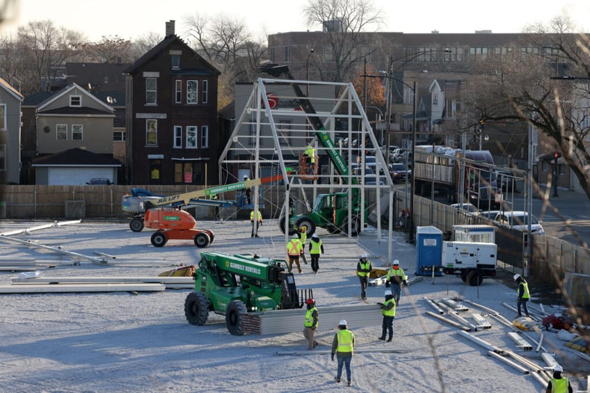 illinois epa shuts down construction of chicago mayors unpopular tent city for illegal aliens