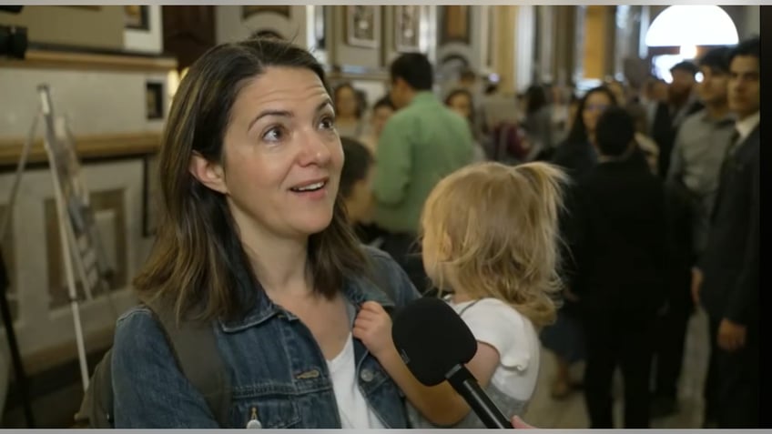 Illinois homeschooling mom in an interview about the protest at the state capitol 