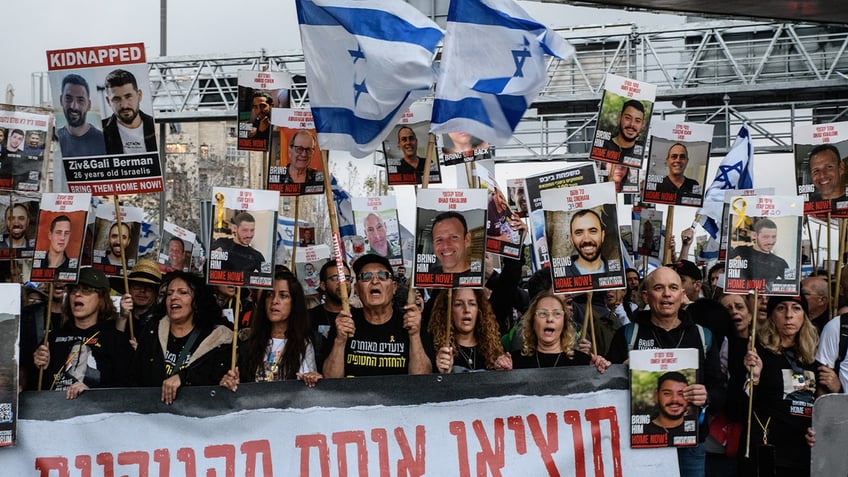 march for Israeli hostages