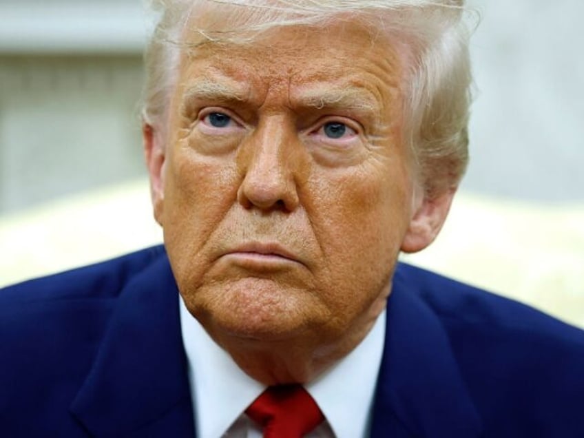 WASHINGTON, DC - APRIL 07: U.S. President Donald Trump answers a reporters question during