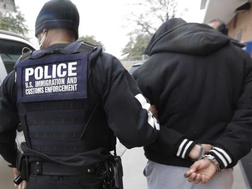 In this photo made Thursday, March 6, 2015, a U.S. Immigration and Customs Enforcement age