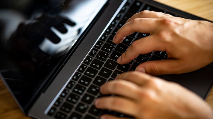 A man types on a keyboard of a laptop. Photo: Fabian Sommer/dpa