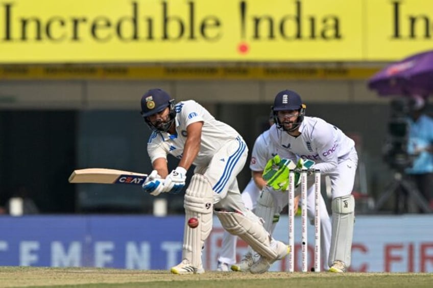 India's captain Rohit Sharma scored 55 as his side chase 192 for victory