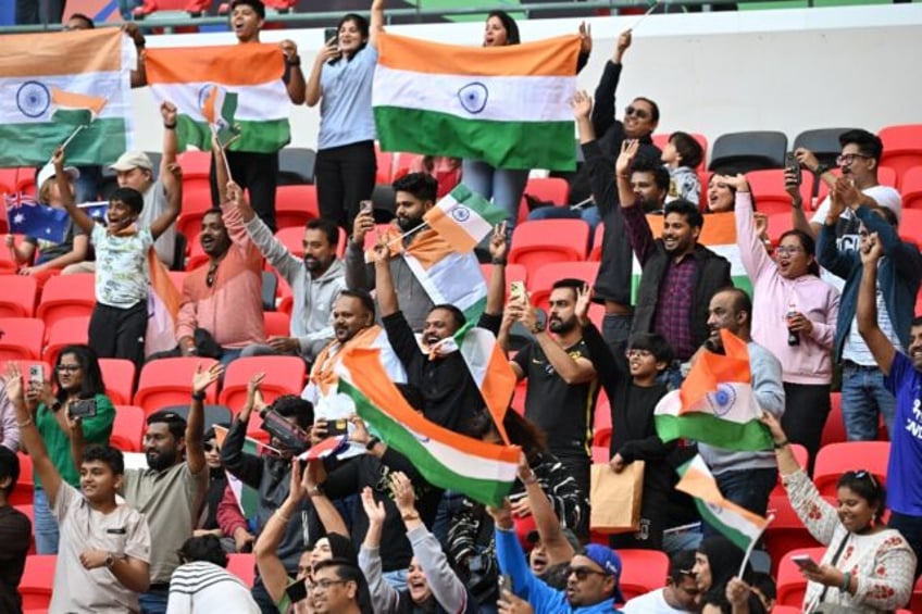 India fans roared on their team against Australia