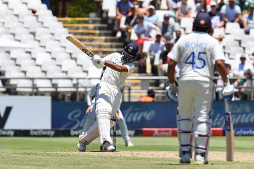 India's Yashasvi Jaiswal (L) led the charge with 28 as India levelled the two match Test series with South Africa