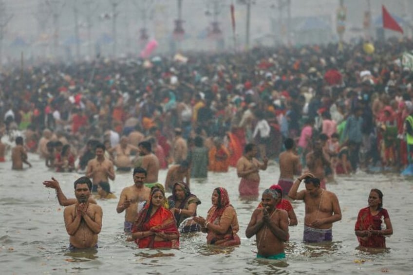 The millennia-old Kumbh Mela, a show of religious piety and ritual bathing, is held at the