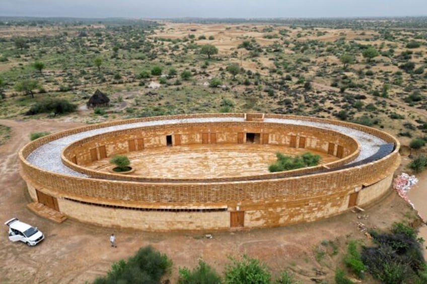 In the sweltering heat of India's Thar desert, an architecturally striking school is an oa