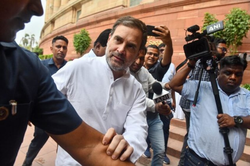 India's parliamentary leader of the opposition Rahul Gandhi formally took up the post for