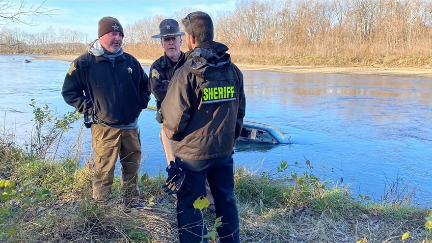 Bartholomew County Sheriff's Office at scene of Emma Sweet drowning