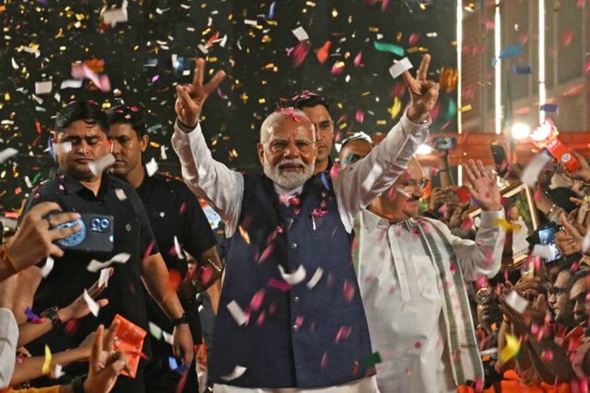 Indian Prime Minister Narendra Modi is set to be sworn in for a third term after locking i