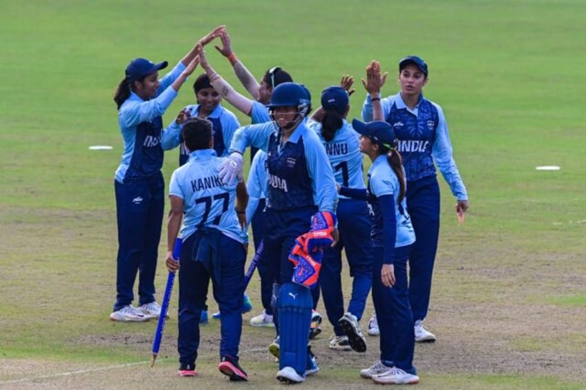 indias women strike cricket gold on debut at asian games