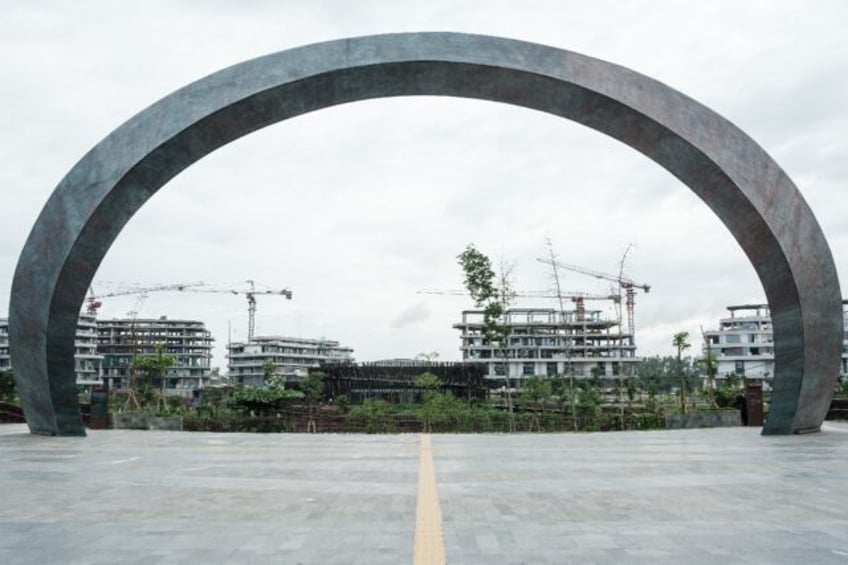 Construction underway in Nusantara in early July 2024