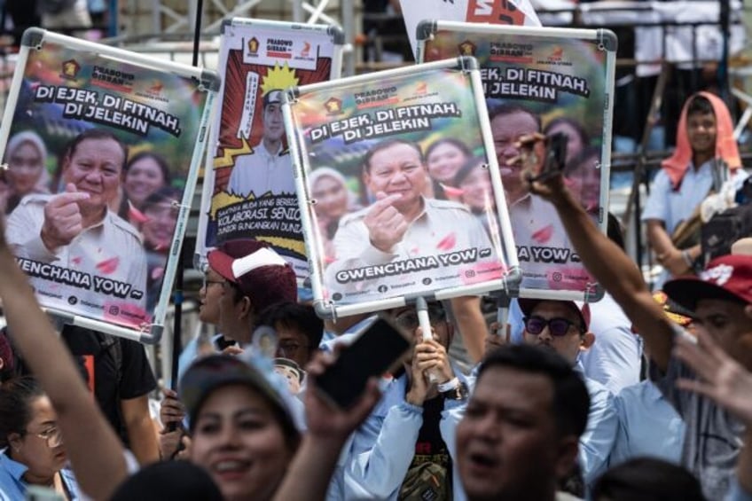 Polls project a majority for Defence Minister Prabowo Subianto to lead the volcano-dotted