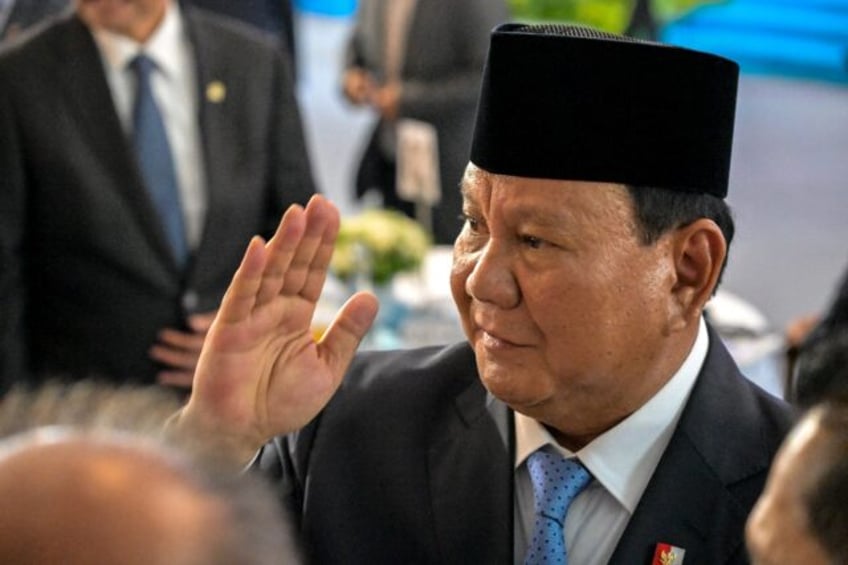 Images of Indonesian President Prabowo Subianto, pictured in February 2025, have been used