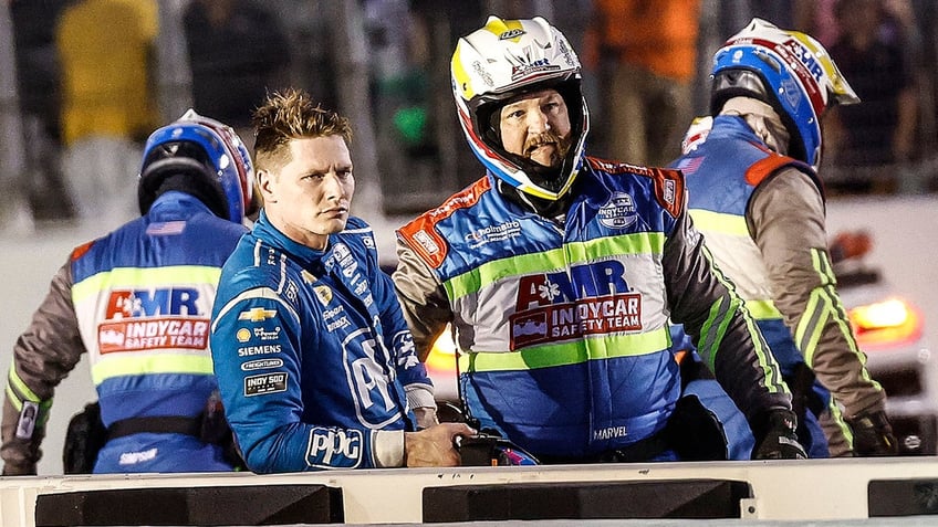 Josef Newgarden in disbelief