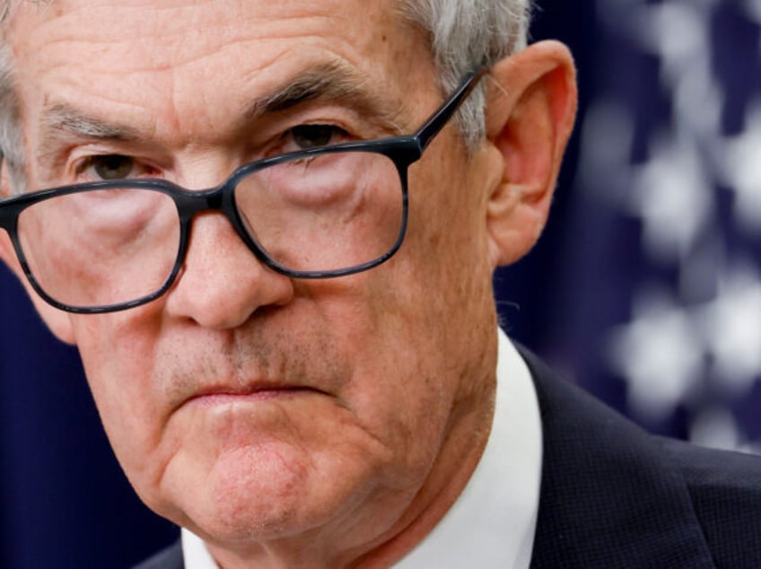 Jerome Powell, chairman of the US Federal Reserve, during a news conference following a Fe