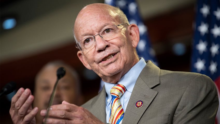Rep. Peter DeFazio, D-Ore., speaks during a news conference on the INVEST in America Act in Washington on Wednesday, June 30, 2021. DeFazio has made his frustration with Senate moderates' infrastructure plan clear. (Photo by Caroline Brehman/CQ-Roll Call, Inc via Getty Images)