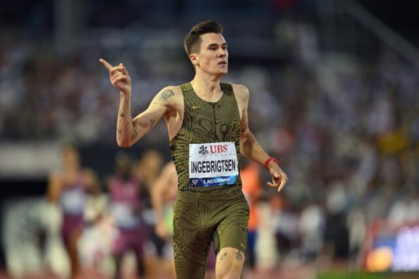 Jakob Ingebrigtsen won the men's 1500m at the "Athletissima" event